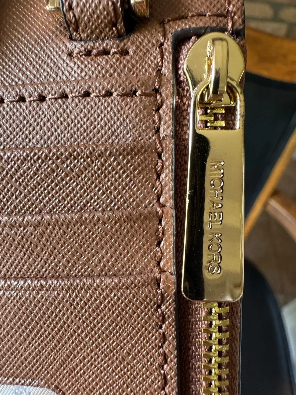 Michael Kors Saffiano Leather Smartphone Crossbody Bag